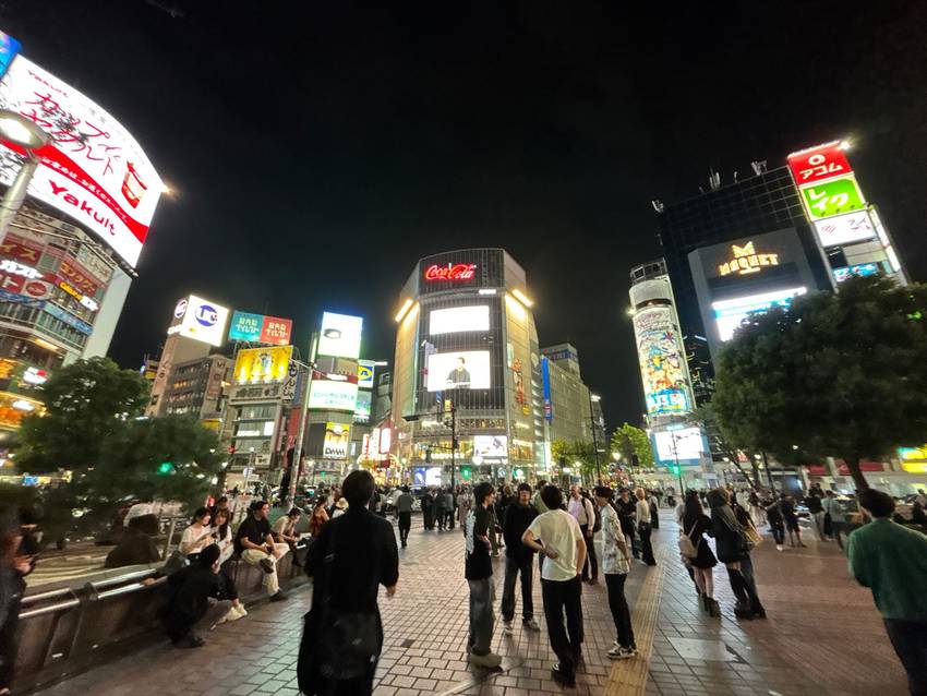 渋谷の街で眠れずに・・・