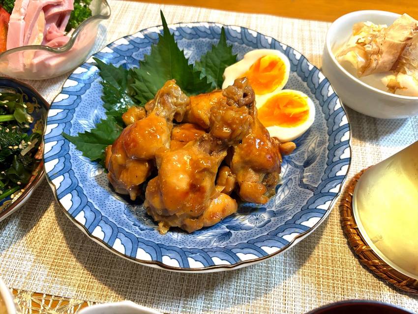 手羽元の甘辛煮 【献立写真】 ...