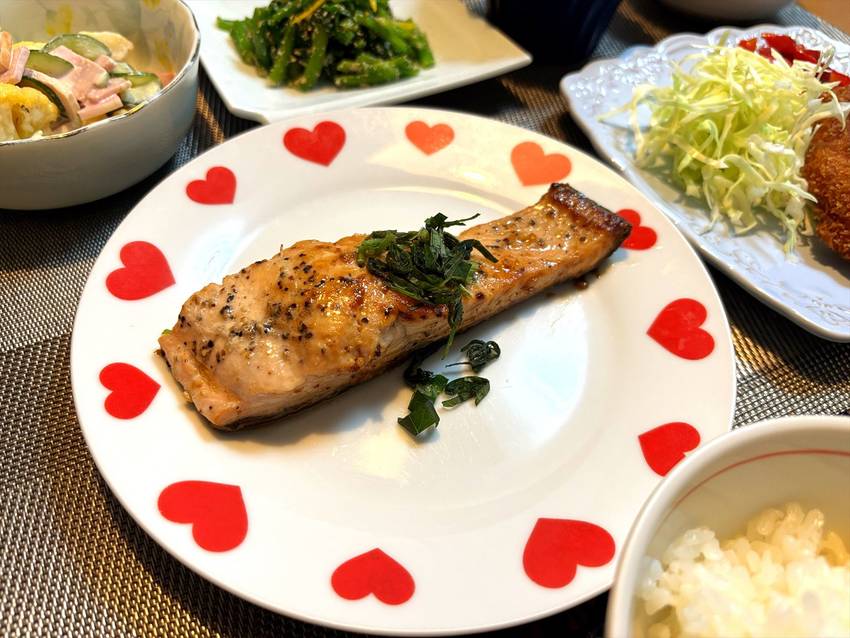 鮭のバター焼き 【献立写真】 ...