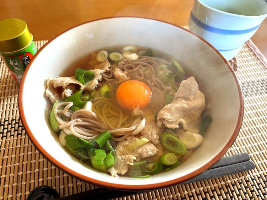 朝は蕎麦