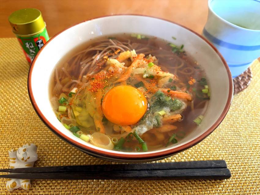 朝は蕎麦