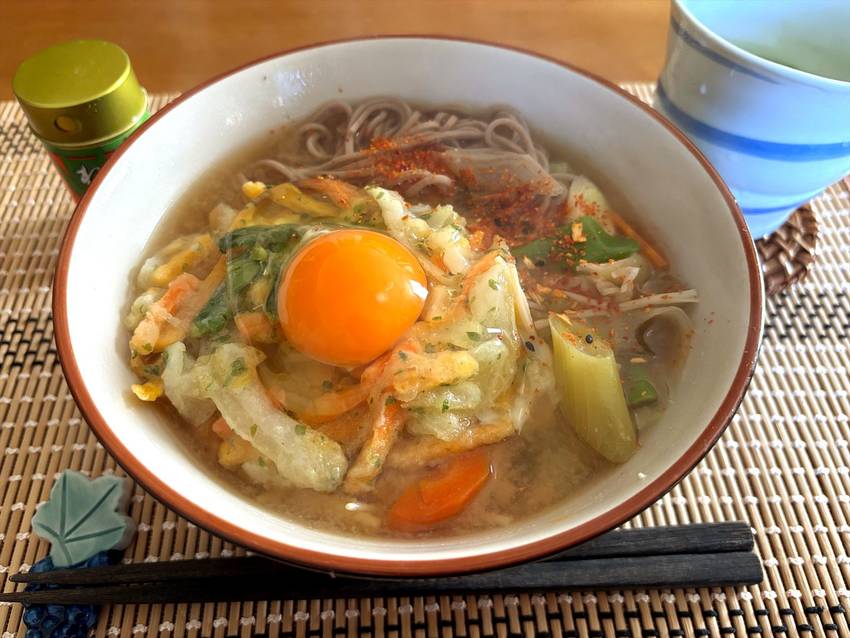 朝は蕎麦