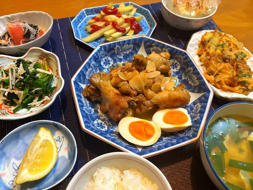 手羽元のガーリック煮 トマトと...