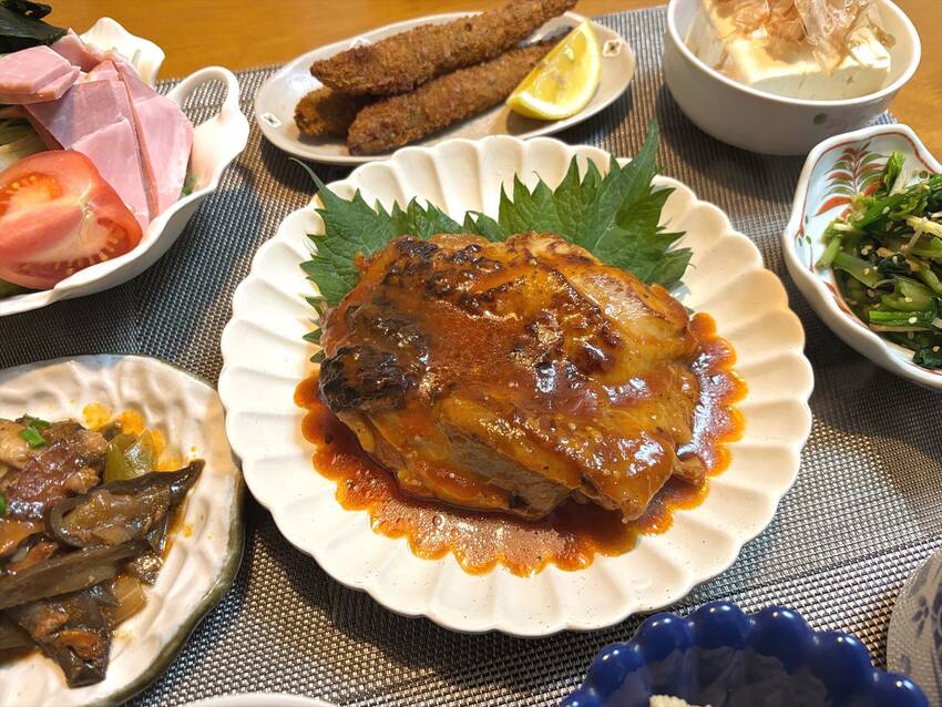 チキンのトマトバジル煮 【献立...