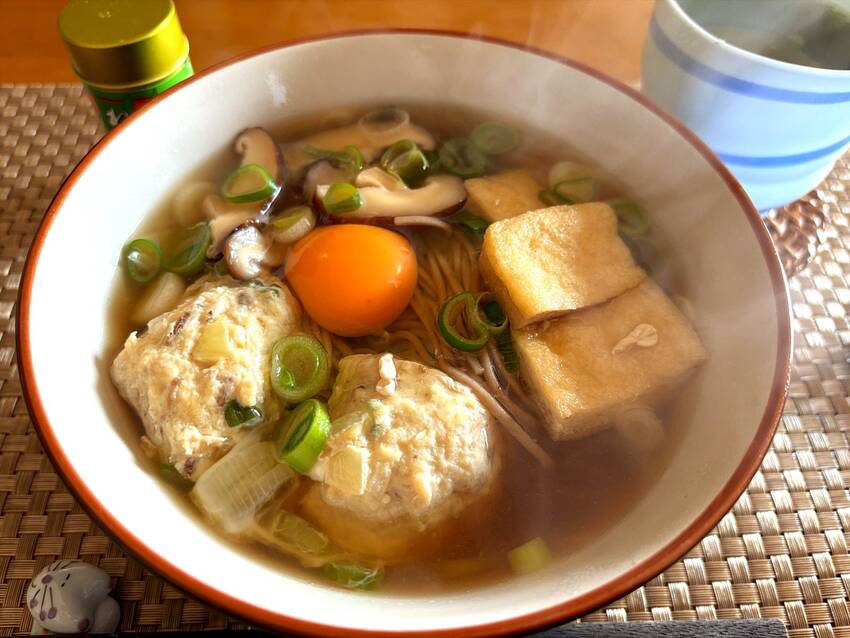 鶏肉団子蕎麦