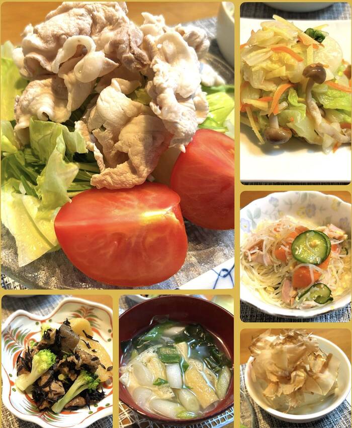 豚しゃぶサラダ冷やっこ 白菜と...