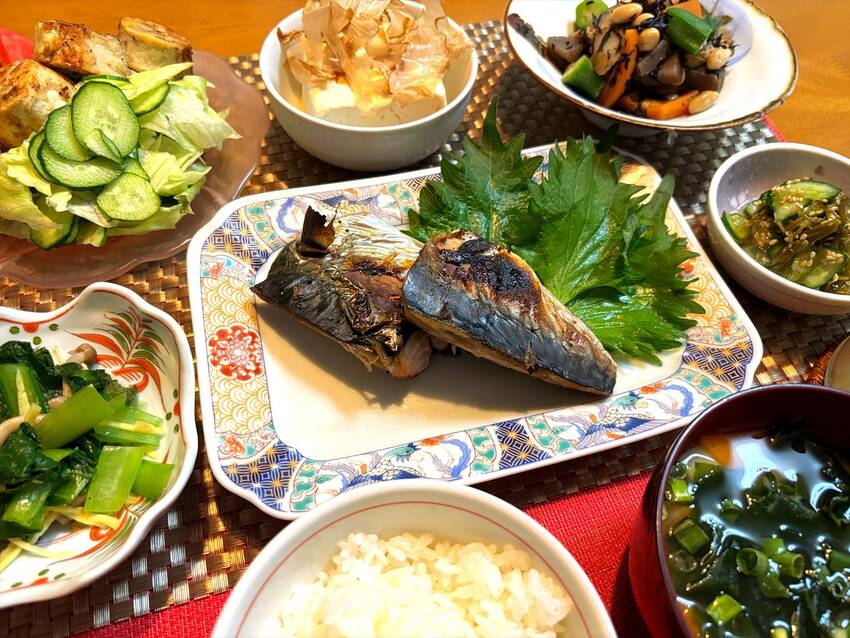 鯖の塩焼き