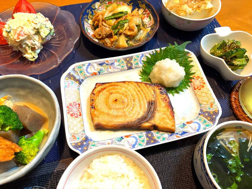 カジキマグロのみりん醤油焼き
