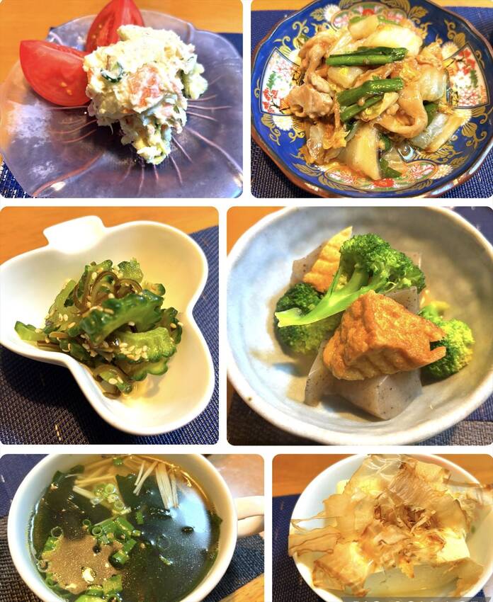 ポテトサラダ 豚肉と白菜の中華...