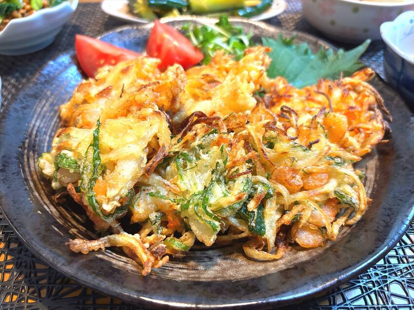 かき揚げ(玉葱・鶏もも肉・人参...