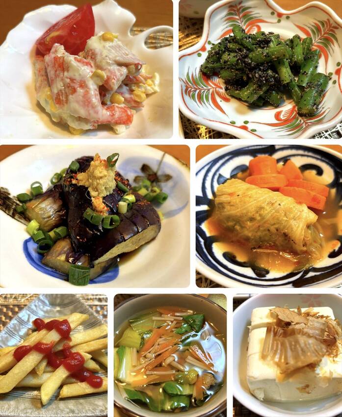 カニカマサラダ いんげんの胡麻...