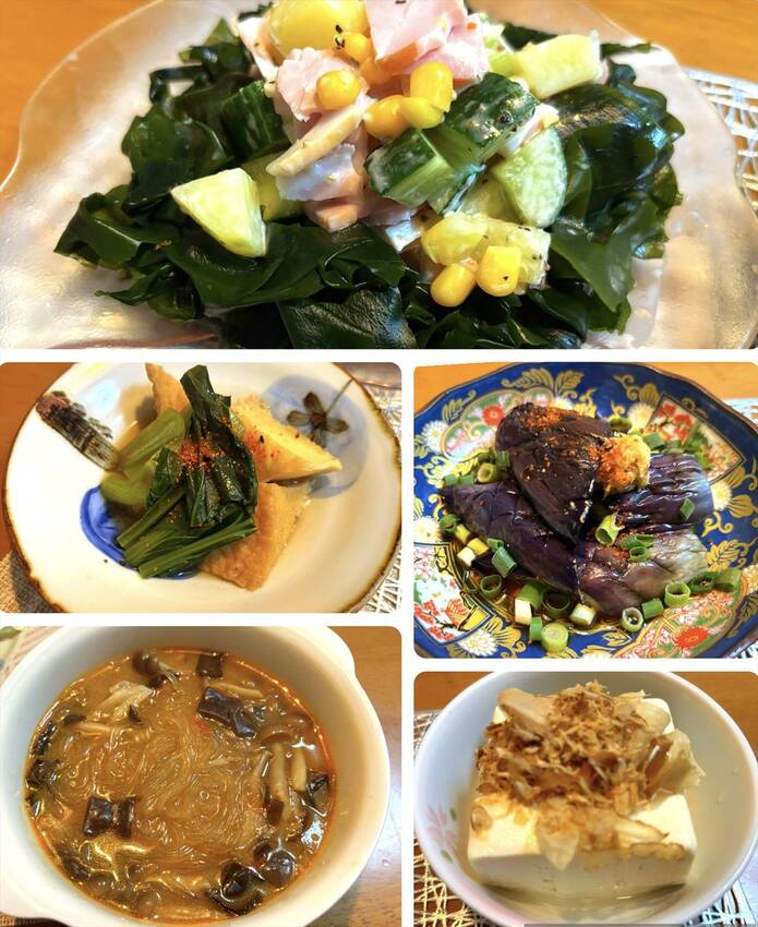 わかめとポテトのサラダ 厚揚げ...