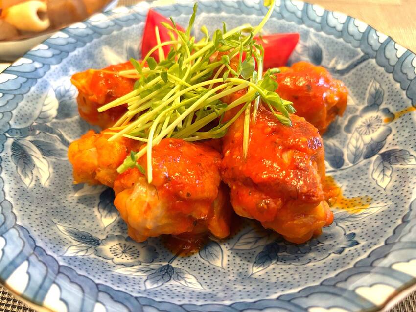 手羽元のトマトバジル煮