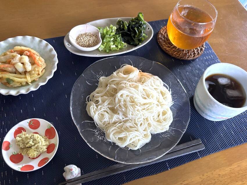 朝は素麺