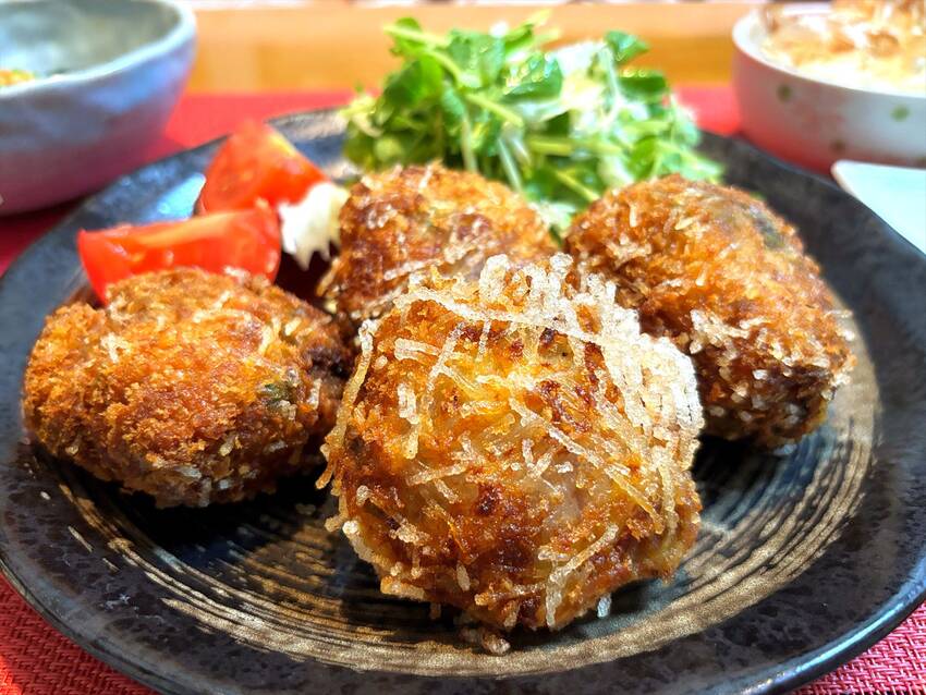 豚肉と大葉の春雨カツ