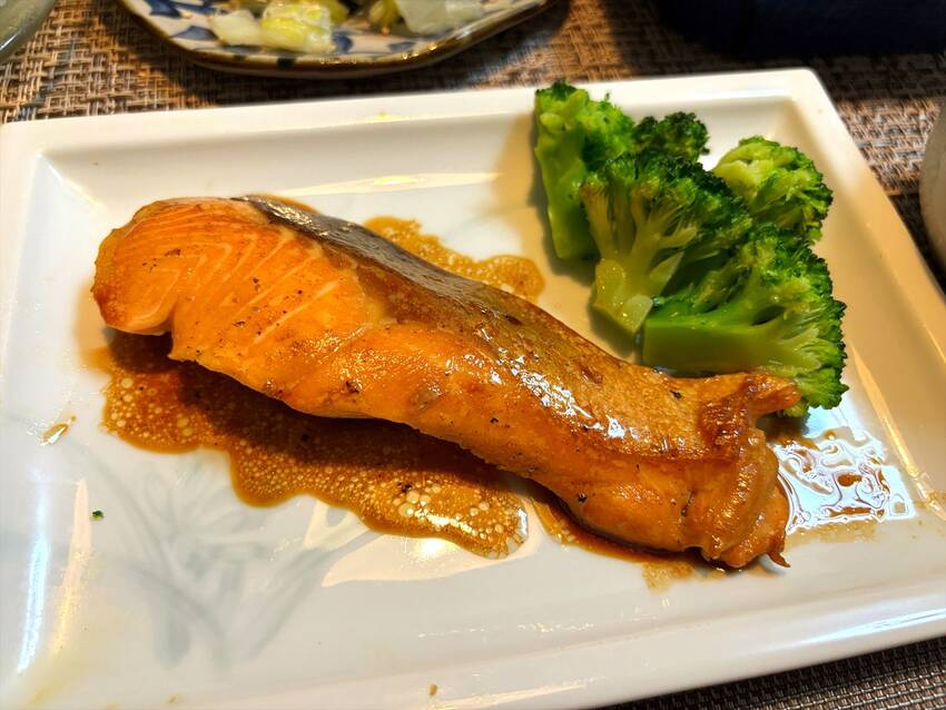 鮭のバターポン酢焼き...