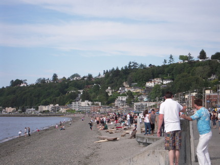 Alki Beach散策〜♪