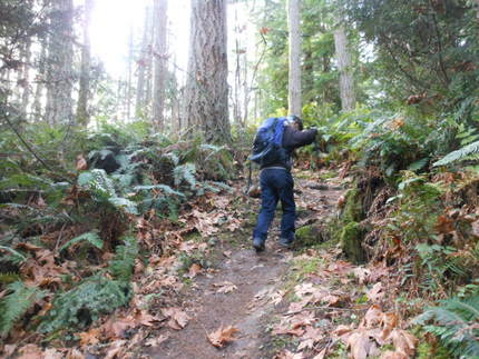 高低差が少ないとはいえ、一応山...