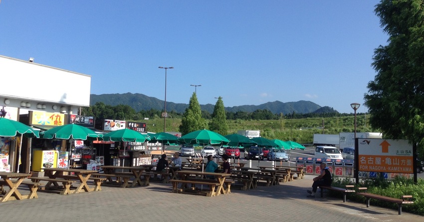 行きに立ち寄った土山SA