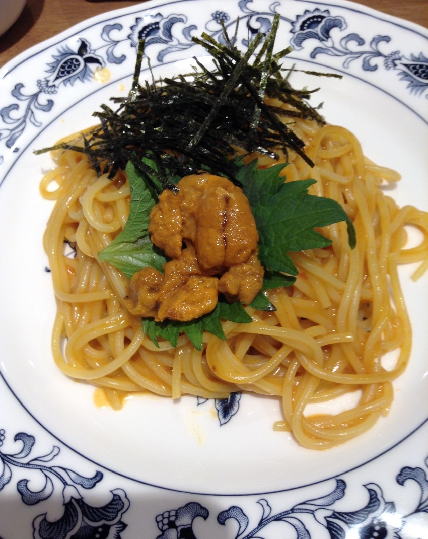 期待し過ぎたウニのパスタ(^^...