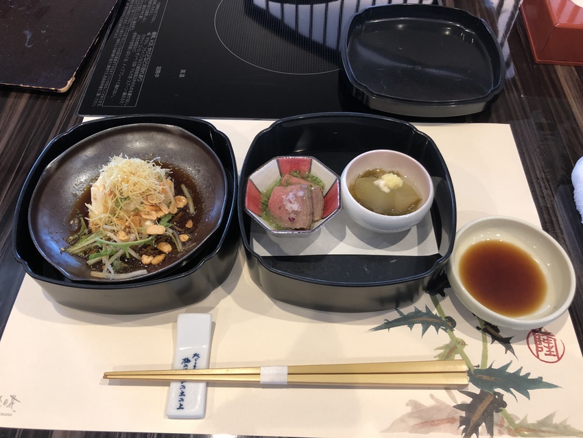 豆腐サラダ、ローストビーフ、冬...
