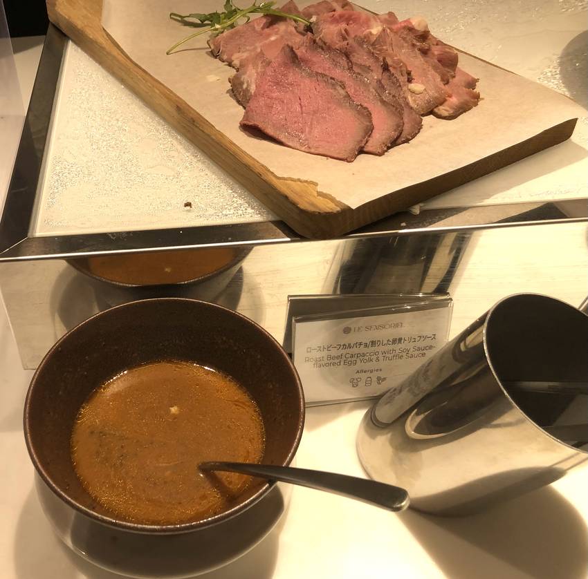 ローストビーフ&割下卵...
