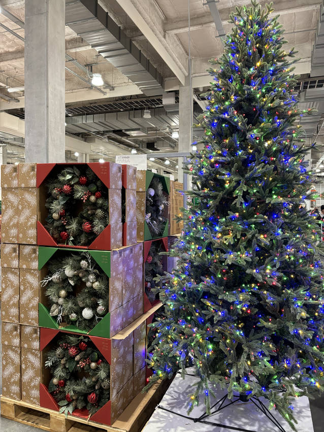 店内はクリスマスムード