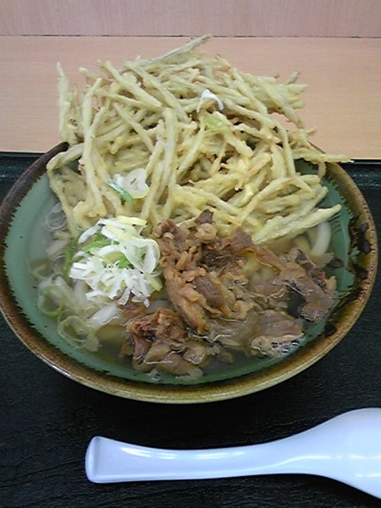 今日は弁当屋さんのうどん...