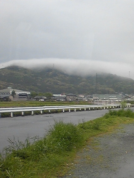 雨の朝...