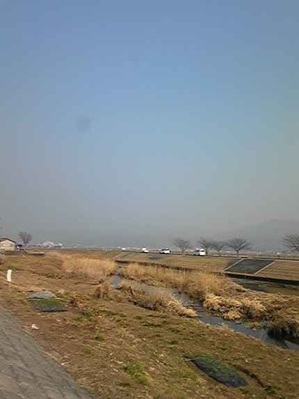 霞んでるなぁ