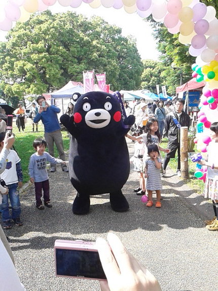 くまモンもウォーキング