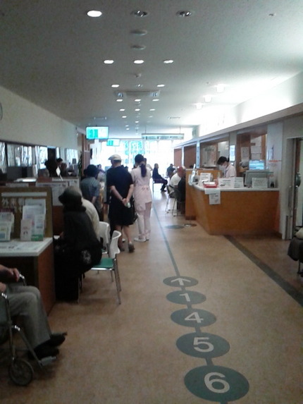 今日は月一の普通内科