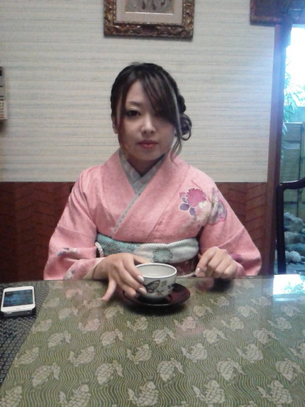 控え室にて