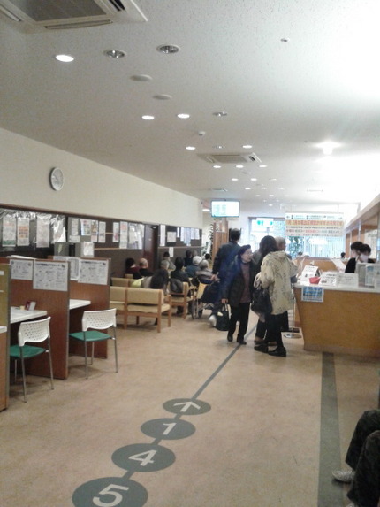 今日は月ーの普通内科