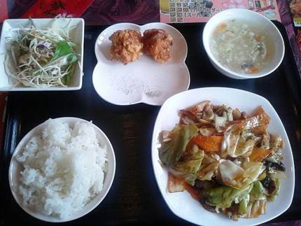 中国厨房で日替りランチ