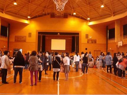 午後から御船中学校に