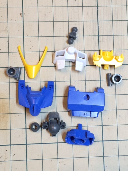 ボディのパーツ構成です