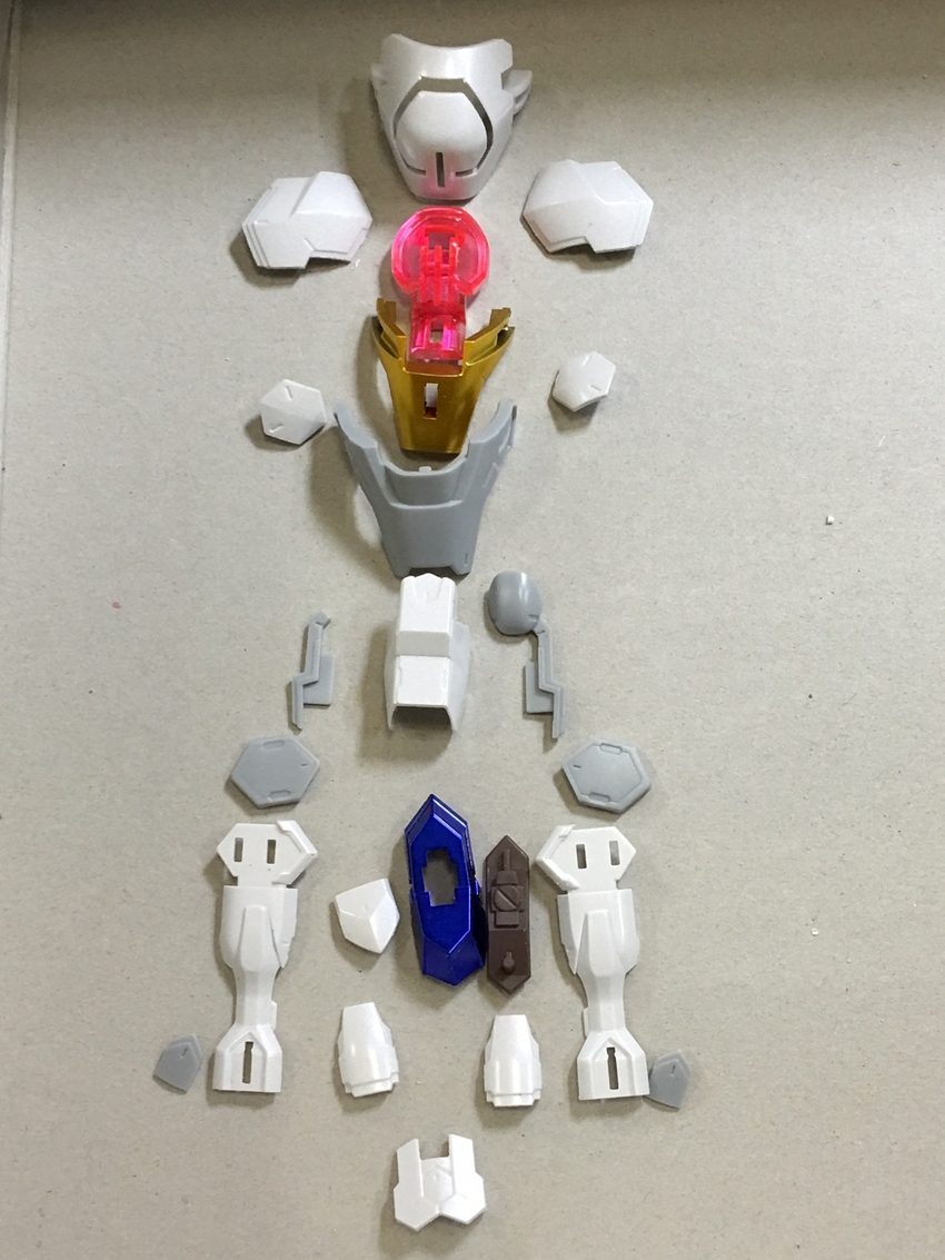 左腕のパーツ構成です