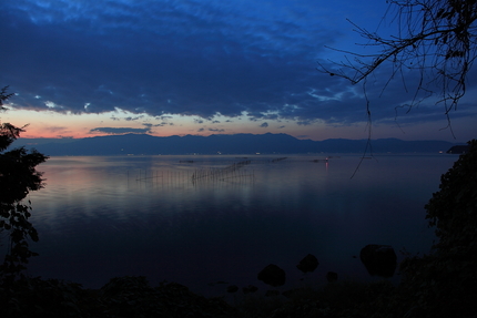 琵琶湖の夕景(2)