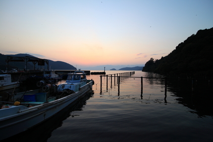 琵琶湖の夕凪