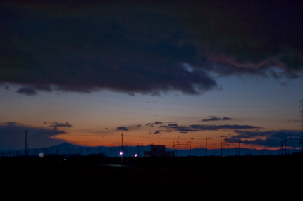 今日の夕空