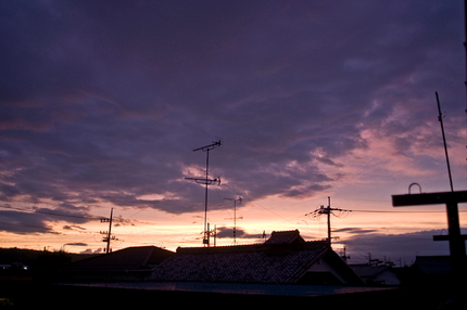 今日の夕焼け