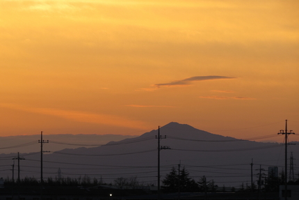 夕焼けがゴールドかかって奇麗で...