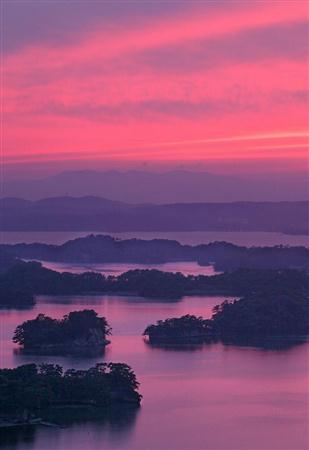 津波から町を守った島々　宮城県...