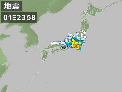 静岡で震度5弱