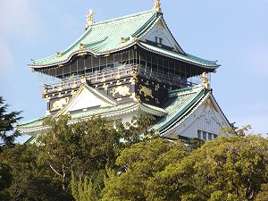 秋晴れの大阪城