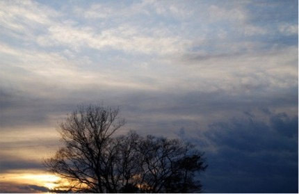 １月３日埼玉の夕景