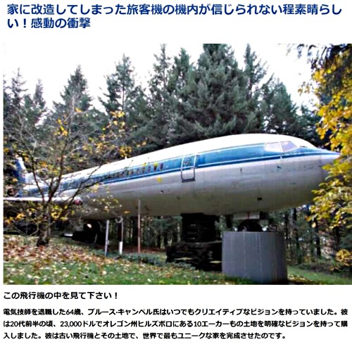 飛行機ハウス