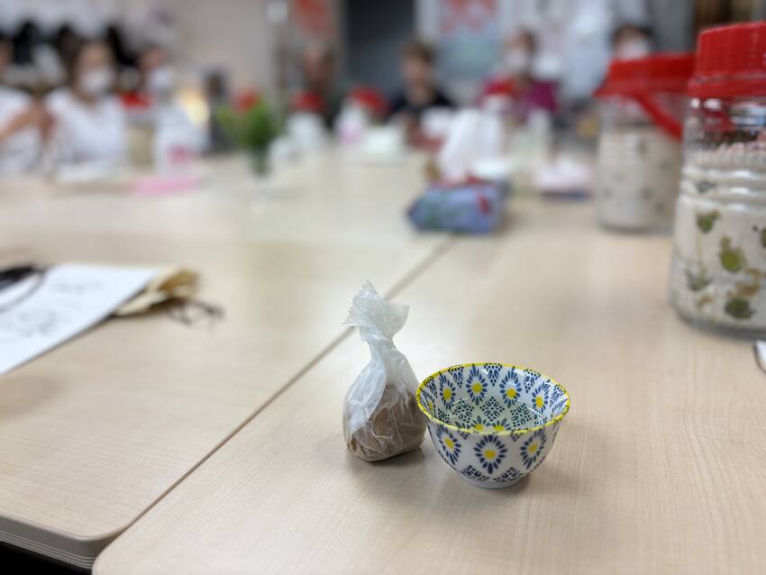 ようこさんお手製の豆腐きなこド...