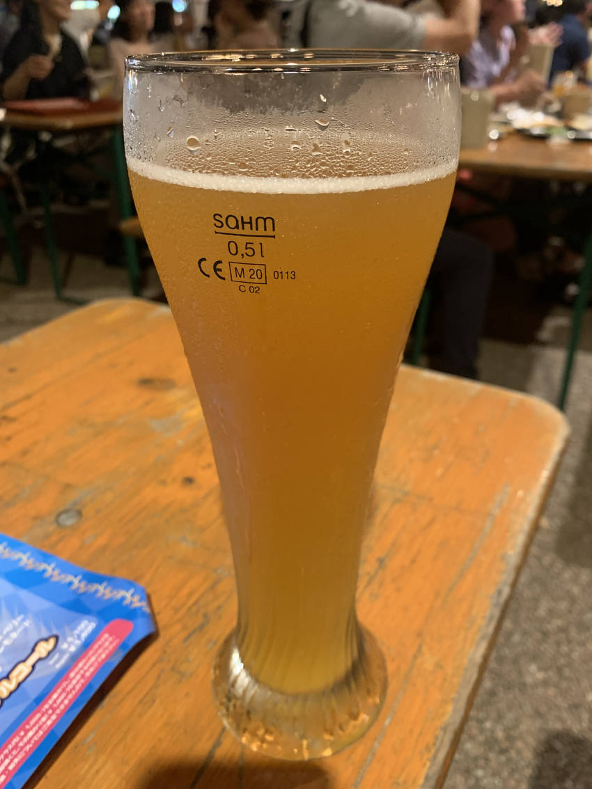 オレンジ風味のビール